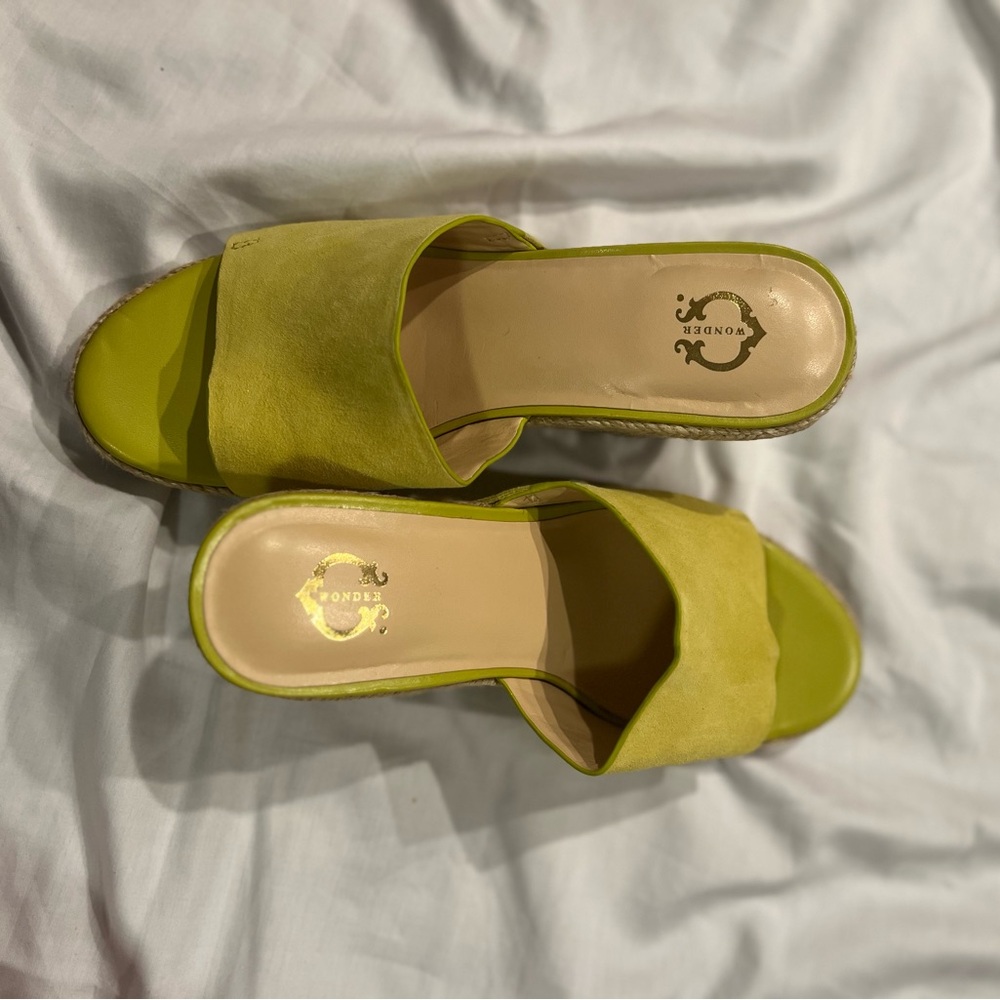 Coach Lime Green Women's Mules